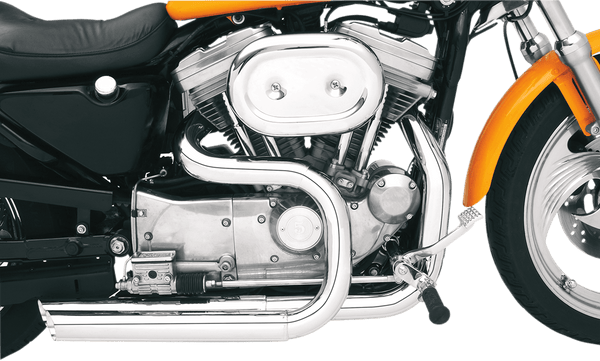 Bassani Manufacturing HS-XL-3215F Chrome Heat Shields for Pro-Street Systems - sxspowersports