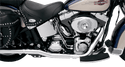 Bassani Manufacturing SFT-211 Power Curve True-Dual Crossover Header Pipes for Softails - Chrome - sxspowersports