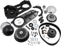 Belt Drives Ltd EVO-14B-2B 2in. Belt Drive Kit with Changeable Domes - Black - sxspowersports