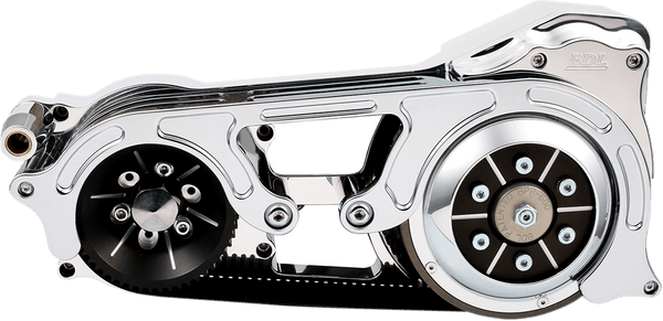Belt Drives Ltd EVO-220-B 2in. Wide Open Belt Drives - Black Anodized with Re-Cut Finish - sxspowersports