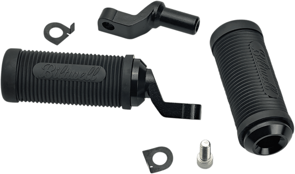Biltwell Inc. 0107-1639-05 Norman Footpeg Clevises - Chrome - sxspowersports