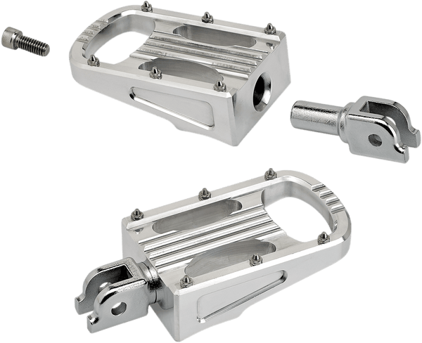 Biltwell Inc. 7006-303-03 Punisher Driver Footpegs - Polished - sxspowersports