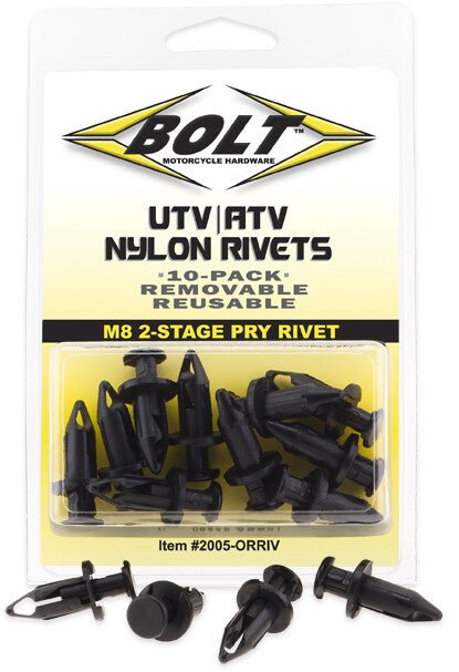 BOLT 2005-0RRIV ATV Nylon Rivet Kits - sxspowersports