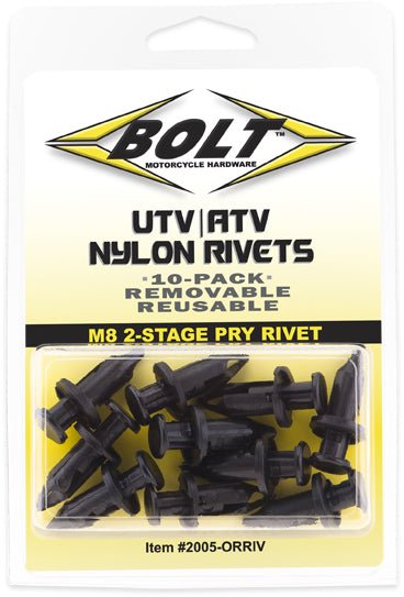 BOLT 2005-0RRIV ATV Nylon Rivet Kits - sxspowersports