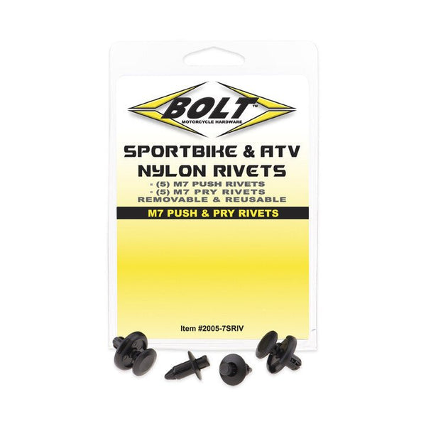 BOLT 2005-7SRIV ATV Nylon Rivet Kits - sxspowersports