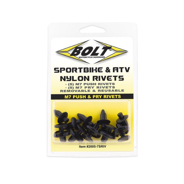 BOLT 2005-7SRIV ATV Nylon Rivet Kits - sxspowersports