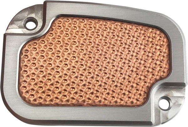 Brass Balls Cycles BB08-249 Copper Master Cylinder Cover - Natural - sxspowersports
