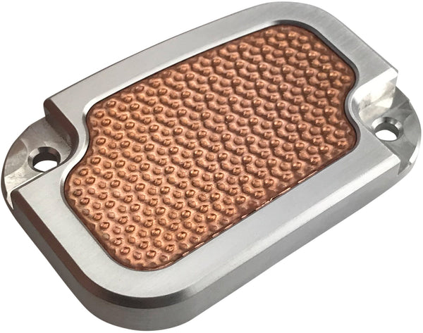 Brass Balls Cycles BB08-249 Copper Master Cylinder Cover - Natural - sxspowersports