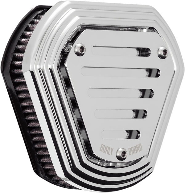Burly Brand B09-0012C Hex Air Cleaner - Chrome - sxspowersports