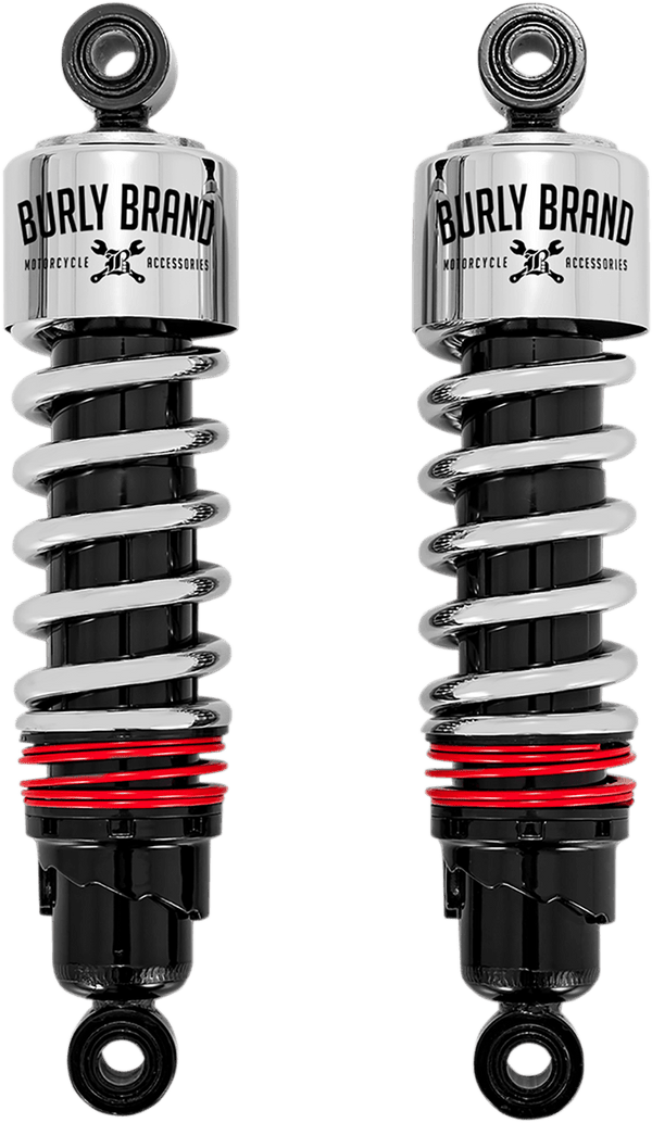 Burly Brand B28-1206 Slammer Plus Shocks - Chrome - sxspowersports
