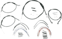 Burly Brand B30-1007 Extended Cable/Brake Line Kit for 12in. Ape Handlebars - Black Vinyl - sxspowersports