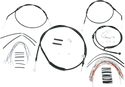 Burly Brand B30-1008 Extended Cable/Brake Line Kit for 12in. Ape Handlebars - Black Vinyl - sxspowersports