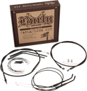 Burly Brand B30-1013 Extended Cable/Brake Line Kit for 16in. Ape Handlebars - Black Vinyl - sxspowersports