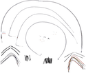 Burly Brand B30-1053 Extended Cable/Brake Line Kit for 16in. Gorilla Handlebars - Stainless Steel - sxspowersports
