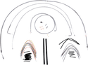 Burly Brand B30-1059 Extended Cable/Brake Line Kit for 18in. Gorilla Handlebars - Stainless Steel - sxspowersports