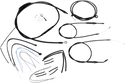 Burly Brand B30-1067 Extended Cable/Brake Line Kit for 12in. Ape Handlebars - Black Vinyl - sxspowersports
