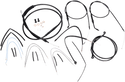 Burly Brand B30-1069 Extended Cable/Brake Line Kit for 16in. Ape Handlebars - Black Vinyl - sxspowersports