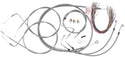 Burly Brand B30-1081 Extended Cable/Brake Line Kit for 18in. Gorilla Handlebars - Stainless Steel - sxspowersports