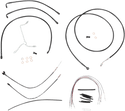 Burly Brand B30-1114 Extended Cable/Brake Line Kit for 15in. Ape Handlebars - Black Vinyl - sxspowersports