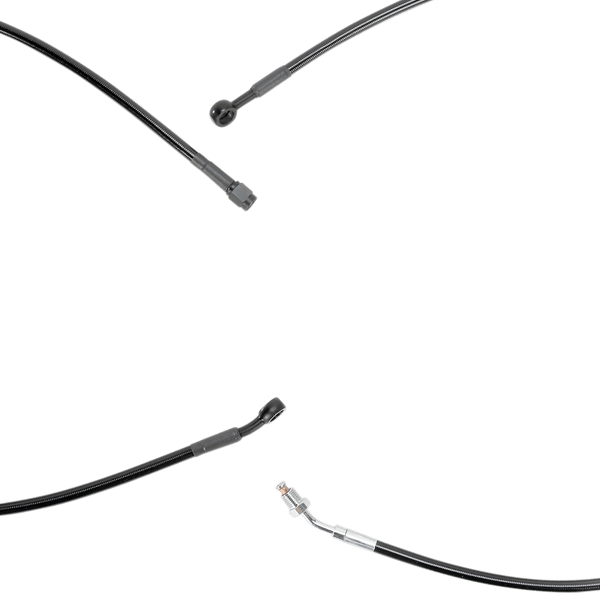 Burly Brand B30-1116 Extended Cable/Brake Line Kit for 15in. Ape Handlebars - Black Vinyl - sxspowersports