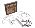 Burly Brand B30-1118 Extended Cable/Brake Line Kit for 15in. Ape Handlebars - Stainless Steel - sxspowersports