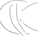 Burly Brand B30-1118 Extended Cable/Brake Line Kit for 15in. Ape Handlebars - Stainless Steel - sxspowersports
