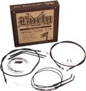 Burly Brand B30-1123 Extended Cable/Brake Line Kit for 16in. Ape Handlebars - Black Vinyl - sxspowersports