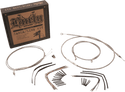 Burly Brand B30-1128 Extended Cable/Brake Line Kit for 16in. Ape Handlebars - Stainless Steel - sxspowersports