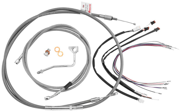 Burly Brand B30-1161 Handlebar Cable/Line Install Kit - Stainless Steel - sxspowersports