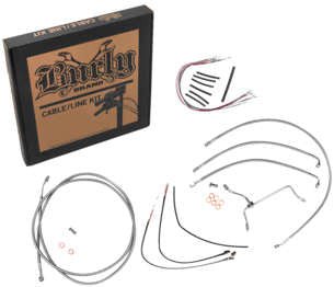 Burly Brand B30-1166 Handlebar Cable/Line Install Kit - Stainless Steel - sxspowersports