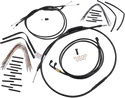 Burly Brand B30-1192 Extended Cable/Brake Line Kit for 12in. Ape Handlebars - Black - sxspowersports
