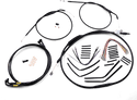 Burly Brand B30-1193 Extended Cable/Brake Line Kit for 14in. Ape Handlebars - Black - sxspowersports