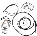 Burly Brand B30-1194 Extended Cable/Brake Line Kit for 16in. Ape Handlebars - Black - sxspowersports