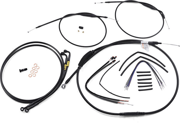Burly B30-1046 Cable And Brake Line Kits 07-08,10-11 Harley Wide Glide