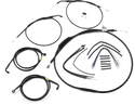 Burly Brand B30-1203 Extended Cable/Brake Line Kit for 14in. Ape Handlebars - Black - sxspowersports
