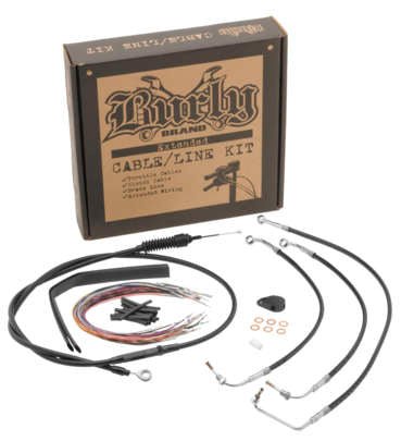 Burly Brand B30-1237 Handlebar Cable/Line Install Kit - Stainless Steel - sxspowersports