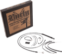 Burly Brand B30-1252 Black Vinyl Handlebar Cable & Brake Line Kit for Jail Bars - 12in. - sxspowersports