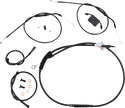 Burly Brand B30-1271 Extended Cable/Brake Line Kit for 8in. Ape Handlebars - Black - sxspowersports