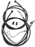 Burly Brand B30-1290 Extended Cable/Brake Line Kit for 13in. Ape Handlebars - Black - sxspowersports