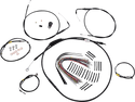 Burly Brand B30-1291 Extended Cable/Brake Line Kit for 13in. Ape Handlebars - Black - sxspowersports