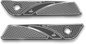 Carl Brouhard Designs EBL-001-C Elite Series Saddlebag Hinge Covers - Chrome - sxspowersports