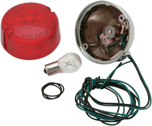 Chris Products 8407R Rear Turn Signal - Single-Filament with Red Lens - sxspowersports