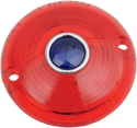 Chris Products DHD3RB Turn Signal Lens - Red with Blue Dot - sxspowersports