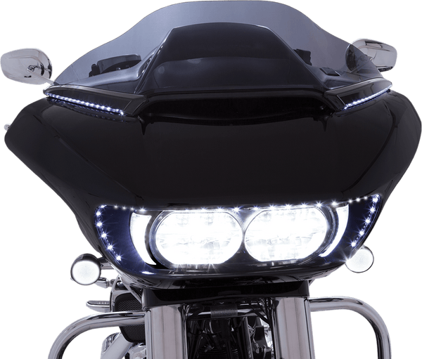 Ciro 11050 Horizon LED Windshield Trim - Chrome LED - sxspowersports