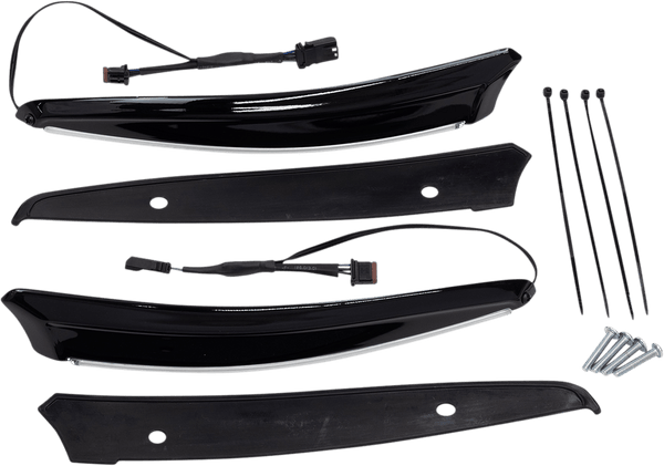 Ciro 11051 Horizon LED Windshield Trim - Black LED - sxspowersports