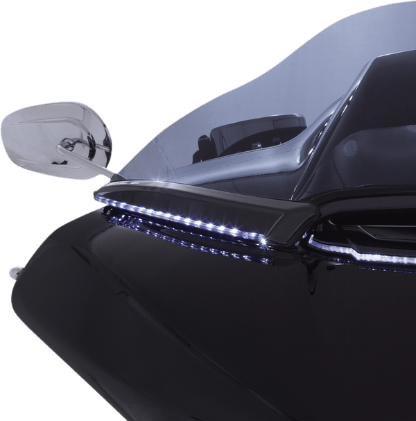 Ciro 11051 Horizon LED Windshield Trim - Black LED - sxspowersports