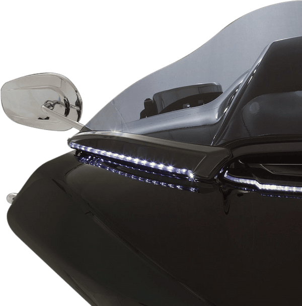 Ciro 11051 Horizon LED Windshield Trim - Black LED - sxspowersports
