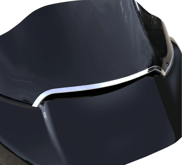 Ciro 11053 Center Windshield Trim - Black - sxspowersports
