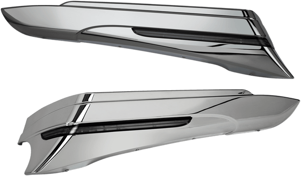 Ciro 40000 Saddlebag Extensions - Chrome - sxspowersports