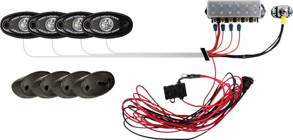 Ciro 40023 Filler Panel Lights - Black - sxspowersports